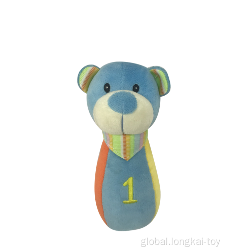 Polar Bears Baby Blue Rattle Bear Toy Factory